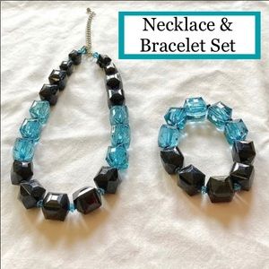 Matching Bead Necklace & Bracelet Set